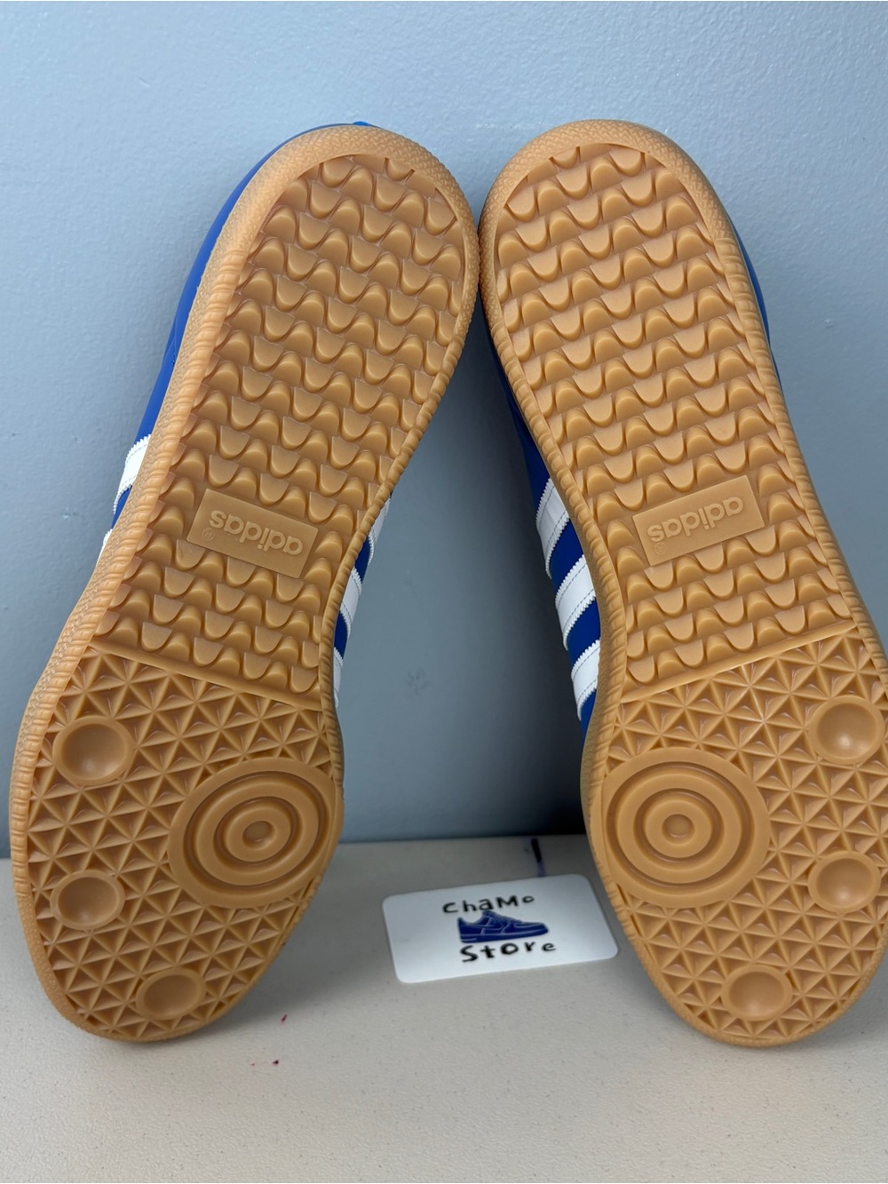 Adidas Originals Samba OG Blue Leather White Gum JR0882 Men’s sz 13 - Picture 7 of 8
